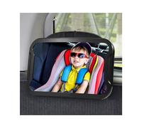 Vinabo 360° Baby Car Mirror - Shatterproof Car Mirror Baby Rear Seat Mirror, Big Vision Car Mirror New Parents Must Have - Adjustable - Suitable for All Types of Headrests