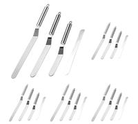 Vinabo 4-Piece Palette Knife Set - Stainless Steel Baking Spatula Kit with Angled/Offset Design - Professional Cake Decorating Tools for Frosting, Icing, Pastry, Cupcakes - Kitchen Baking Essentials