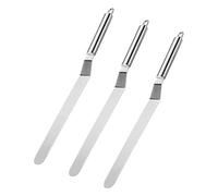 Vinabo 4-Piece Palette Knife Set - Stainless Steel Baking Spatula Kit with Angled/Offset Design - Professional Cake Decorating Tools for Frosting, Icing, Pastry, Cupcakes - Kitchen Baking Essentials