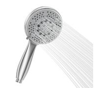 Vinabo Energy-Saving Shower Head, Water-Saving, 5 Jet Hand Shower, ABS Chrome-Plated high-Gloss, self-Cleaning Silicone nozzles, G1/2 Connection