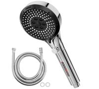 Vinabo Shower Head and Hose Set 1.5 m, Filtered 6 Spray Modes