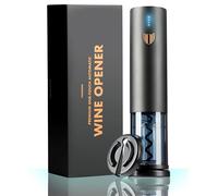 VINABON Electric Wine Opener 2024 - Rechargeable Wine Bottle Opener Corkscrew with Foil Cutter, One-Touch Automatic Operation & LED Lights Includes Wine Guide eBook