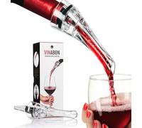 VINABON Wine Aerator Pourer Spout 2025 - Professional Wine Aerator Attaches to Bottle for Improved Flavor, Enhanced Bouquet, and Rich Finish. No-Drip, Spill-Free Design. Includes Wine Guide eBook.
