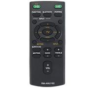 VINABTY RM-ANU192 RMANU192 Replacement Remote Fit for Sony Soundbar HT-CT60BT HTCT60BT Remote Sub RM-ANU191