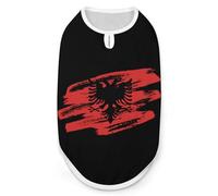 Vinage Albanian Flag Funny Dog Vest Cute Sleeveless Pet Shirt Pullover Cats T-Shirts Tank Tops L