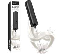 VINAK - Electric Milk Frother with Stainless Steel Whisk | Whisk for Latte | Cappuccino | Chocolate | Get Creamy Foam Instantly | Battery Operated