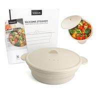VINAK - Silicone Steamer for Microwave and Oven | 1200ml Foldable Steamer Case | Silicone Papillote | Quick and healthy steam cooking | Easy to clean in the dishwasher.