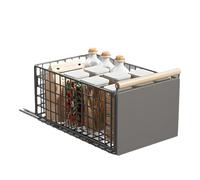 VINATO 2pcs Pull-Out Kitchen Drawers, Telescopic Drawers, Sliding Kitchen Cabinet Drawer without Drilling and Nails