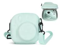 VINATO Eva Camera Case for Instax Mini 7+/8/9/11/12/40 Splashproof, Shock-Absorbing Camera Case with Carry Strap - Compact Travel Camera Bag in Mint Green