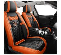 VINAUD Full Set Car Leather Seat Covers Sets For Infiniti ESQ/Nissan Juke 2014 2015 2016 2017 2018 2019,Automotive Full Surround Custom Protectors Interior Accessories.,H-black orange