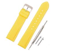 VINBAND Silicone Watch Band 4 (18, 20, 22, 24mm) (18mm, Yellow)