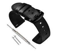 VINBAND Watch Strap Nylon Watch Band - 18mm, 20mm, 22mm, 24mm Nylon Watch band with Stainless Steel Buckle (22mm, Black)