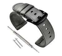 VINBAND Watch Strap Nylon Watch Band - 18mm, 20mm, 22mm, 24mm Nylon Watch band with Stainless Steel Buckle (22mm, Gray)