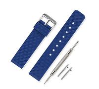 VINBAND Watch Strap Replacement Smart Rubber Watch Band Black - 18mm, 20mm, 22mm, 24mm Silicon Watch Bracelet with Quick Release Pins & Brushed Stainless Steel Buckle (18mm, Blue)