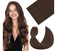 VINBAO Tape In Hair Extensions Human Hair, 50g 20pcs 14Inch Tape In Hair Extensions #4 Chocolate Brown Tape Hair Extension Real Human Hair Straight (T14Inch, #4)