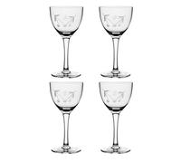 Vinbcorw Classic Wine Glasses Glasses Cocktail Glass Set of 4 Classic Champagne Glass 160 ml/5.4 oz Stemmed Suitable for Bars Kitchens Restaurants,C