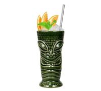 Vinbcorw Tiki cup, various styles cocktail glasses colorful ceramic cocktail cup Hawaiian party decoration for exotic parties,A65