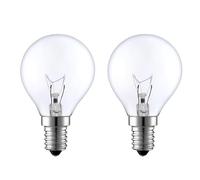 VINBE E14 25W Wax Warmer Bulbs, 230V Scentsy Bulb Replacement for Wax Warmers, Wax Burner Bulb, Oven, 230V 25W G45 Small Edison Screw Bulb, 300°C, Dimmable, 2700K Warm White (2 Pack)