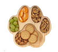 VinBee Snack Board - 29cm Charcuterie Board for Dinner Parties Ideal for Chips, Dip, Veggie Sticks, Fruit and Cheese - Acacia Wood Serving Board Easy to Clean - Tray for Dinner Events and Any Party