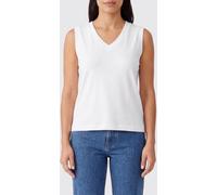 VINCE Basic Cotton Tank Top - Size: M - female