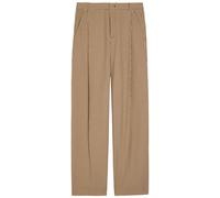 Vince Camille Checked Wide-leg Woven Trousers - Beige - 8 (UK12 / M)