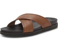 Vince Camuto Men's Dabor Cross-Band Sandal, Saddle Brown, 11