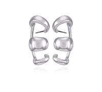 Vince Camuto Silver Double Ear Climber Earrings
