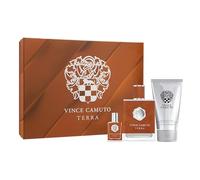 Vince Camuto Terra 3 PC Men's Gift Set, Fresh, Woody, and Masculine Fragrance, Christmas Gift for Him, Includes Eau de Toilette 3.4 Fl Oz + Travel Size Mini 0.5 Fl Oz + 5 Fl Oz Hair & Body Wash
