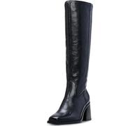 Vince Camuto Women's Sangeti4 Sangeti Stacked Heel Knee High Boot, Black Extra Wide Calf, 10 UK