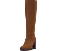 Vince Camuto Women's Gibi1 Knee High Boot, Burnt Sugar Suede Narrow Calf, 6 UK