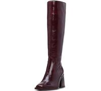 Vince Camuto Women's Sangeti Stacked Heel Knee High Boot Fashion, Dark Mahogany, 5.5