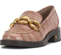 Vince Camuto Women's Sayer Loafer Flat, Chai Latte Croco Print, 7 UK