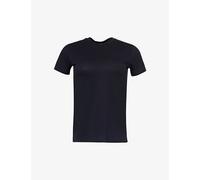 Vince Womens Vince Essential Round-Neck Cotton-Jersey T-Shirt Coastal Blue M