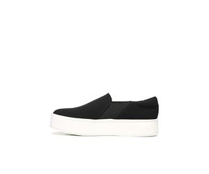 Vince Women's Warren Slip On Platform Sneaker, Black Micro Stretch, 4.5 UK