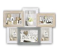 Vincennes Rustic Multi Aperture Wood Photo Frame