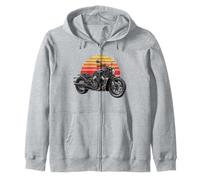 Vincent Black Shadow Series, Iconic Motorcycle Legend Zip Hoodie