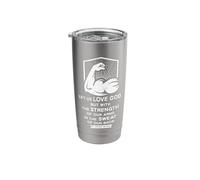 Vincent de Paul Arm Day Workout Gym Catholic Saint Quotes Stainless Steel Insulated Tumbler
