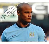 Vincent Kompany - Manchester City Autograph Signed A4 Photo Print