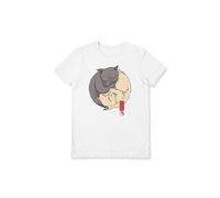 Vincent Trinidad Yin Yang Cats T-Shirt in White | Size: Large Vincent Trinidad White L