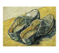 Vincent Van Gogh A Pair Of Leather Clogs Extra Large Art Print Wall Mural Poster Premium XL
