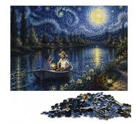Vincent Van Gogh Art Wooden Jigsaw 500 Pieces for Adults | Adult Puzzle: family tabletop activity over several sessions.