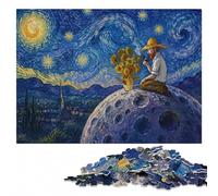 Vincent Van Gogh Art Wooden Puzzle 300 Pieces, Adult Jigsaw | Thoughtful year-end gift: screen-free home activity on weekends.