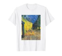 Vincent Van Gogh - Cafe Terrace at Night T-Shirt, Men, White, 5X-Large