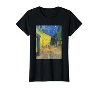Vincent Van Gogh - Cafe Terrace at Night T-Shirt, Women, Black, XX-Large