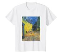 Vincent Van Gogh - Cafe Terrace at Night T-Shirt, Youth, White, 2T