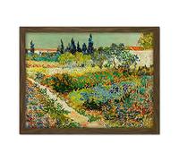 Vincent Van Gogh Garden At Arles Large Framed Art Print Poster Wall Decor 18x24