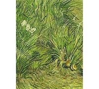 Vincent Van Gogh Garden With Butterflies Art Print Canvas Premium Wall Decor Poster Mural
