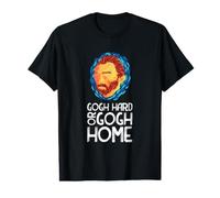 Vincent Van Gogh Hard Or Go Home Artist Value Graphic T-Shirt