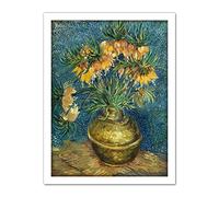 Vincent Van Gogh Imperial Fritillaries In A Copper Vase Large Framed Art Print Poster Wall Decor 18x24