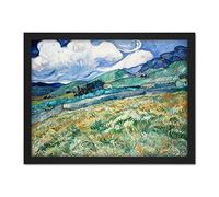 Vincent Van Gogh Landscape From Saint Remy Large Framed Art Print Poster Wall Decor 18x24